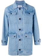 Gosha Rubchinskiy - Yin-yang Print Denim Jacket - Men - Cotton - S, Blue, Cotton