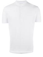 Paolo Pecora Henley T-shirt, Men's, Size: Medium, White, Cotton