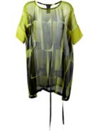 Ann Demeulemeester Sheer Printed Tunic