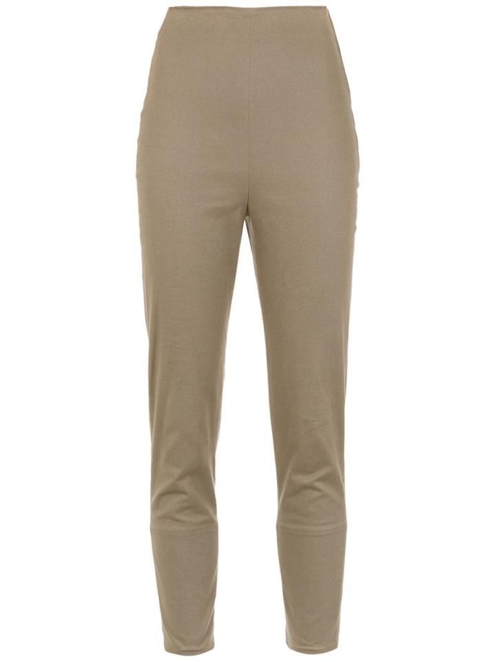 Gloria Coelho Cropped Trousers - Green