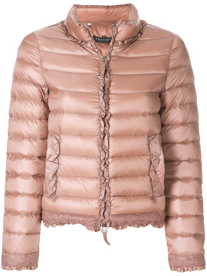 Twin-set Slim-fit Puffer Jacket - Nude & Neutrals