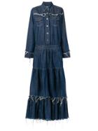 Alanui Denim Maxi Dress - Blue