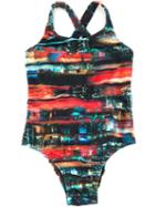 Lygia E Nanny Kids - Printed Swimsuit - Kids - Polyamide/spandex/elastane - 8 Yrs, Girl's, Blue