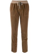 Lorena Antoniazzi Cropped Corduroy Trousers - Brown