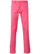 Polo Ralph Lauren Straight Trousers, Men's, Size: 34, Red, Cotton/spandex/elastane