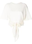 Petar Petrov Knot Detail T-shirt - White