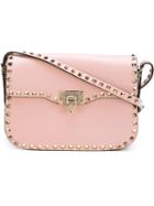 Valentino Rockstud Shoulder Bag, Women's, Pink/purple, Leather/metal Other