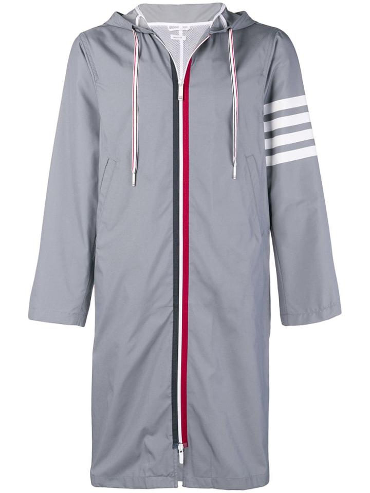Thom Browne 4-bar Swim-tech Parka - Grey