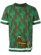Dolce & Gabbana Cactus Print T-shirt, Men's, Size: 48, Green, Cotton