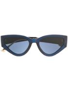Dior Eyewear Cat Style Sunglasses - Blue