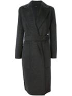 Joseph Belted Wrap Coat, Women's, Size: 40, Grey, Viscose/wool