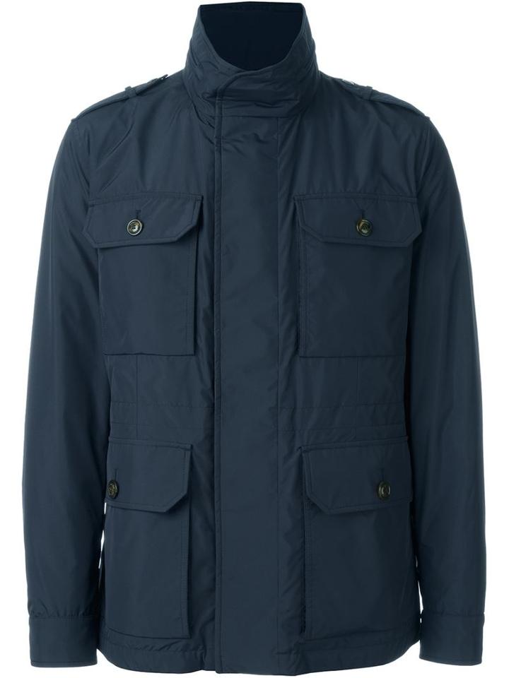 Moncler 'lenoir' Padded Jacket, Men's, Size: 4, Blue, Polyester/polyamide/feather Down