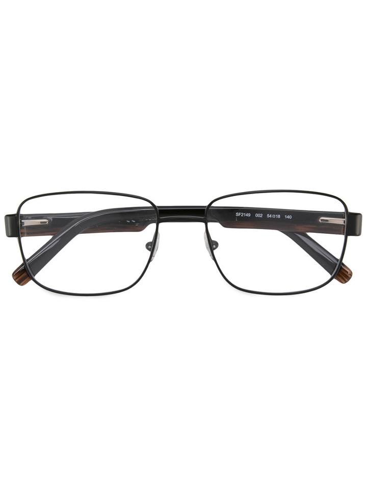 Salvatore Ferragamo Square Frame Glasses, Black, Acetate/metal