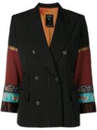 Jean Paul Gaultier Vintage Pinstripe Double-breasted Blazer - Black