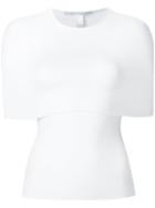 Rosetta Getty Shoulder Panel Blouse, Women's, Size: Xs, White, Viscose/polyester