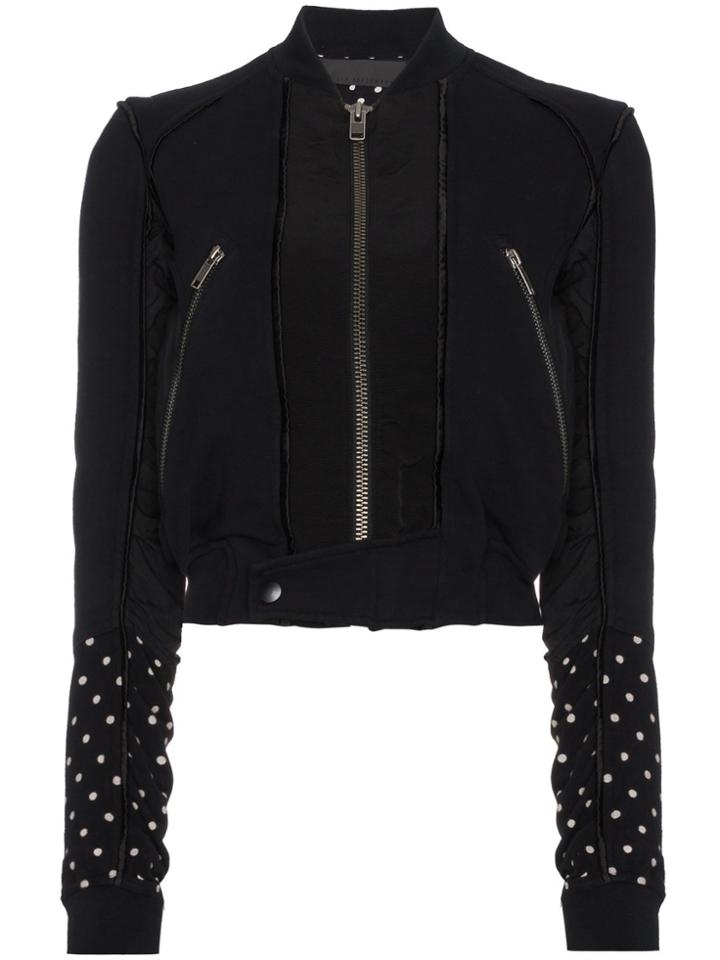 Haider Ackermann Bomber Jacket With Polka Dots - Black
