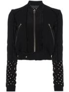 Haider Ackermann Bomber Jacket With Polka Dots - Black