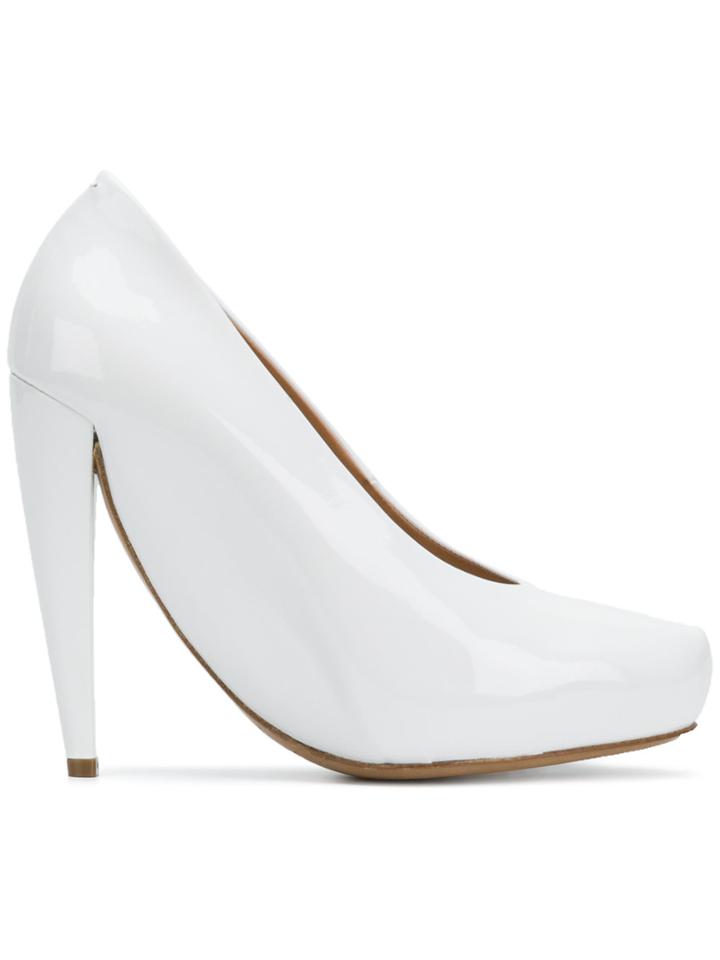 Maison Margiela Curved Pointed Pumps - White
