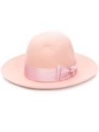 Borsalino Bow-embellished Hat - Pink