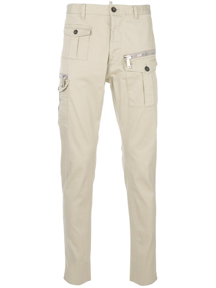 Dsquared2 Military Cargo Trousers - Nude & Neutrals