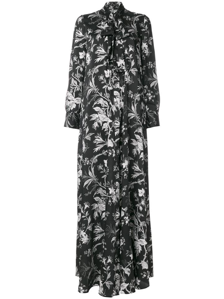 Mcq Alexander Mcqueen Pussy Bow Maxi Dress - Black