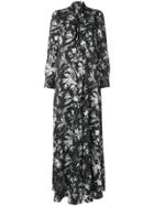 Mcq Alexander Mcqueen Pussy Bow Maxi Dress - Black
