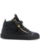Giuseppe Zanotti Design Kriss Hi-top Strap Sneakers - Black