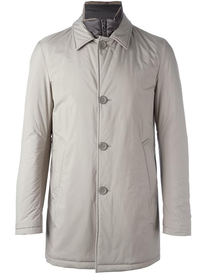 Herno Double Lapel Zipped Jacket