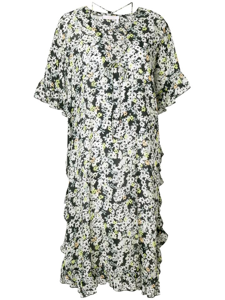 See By Chloé Floral Tied Neck Dress - Multicolour