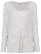 Cruciani V-neck Jumper - Grey