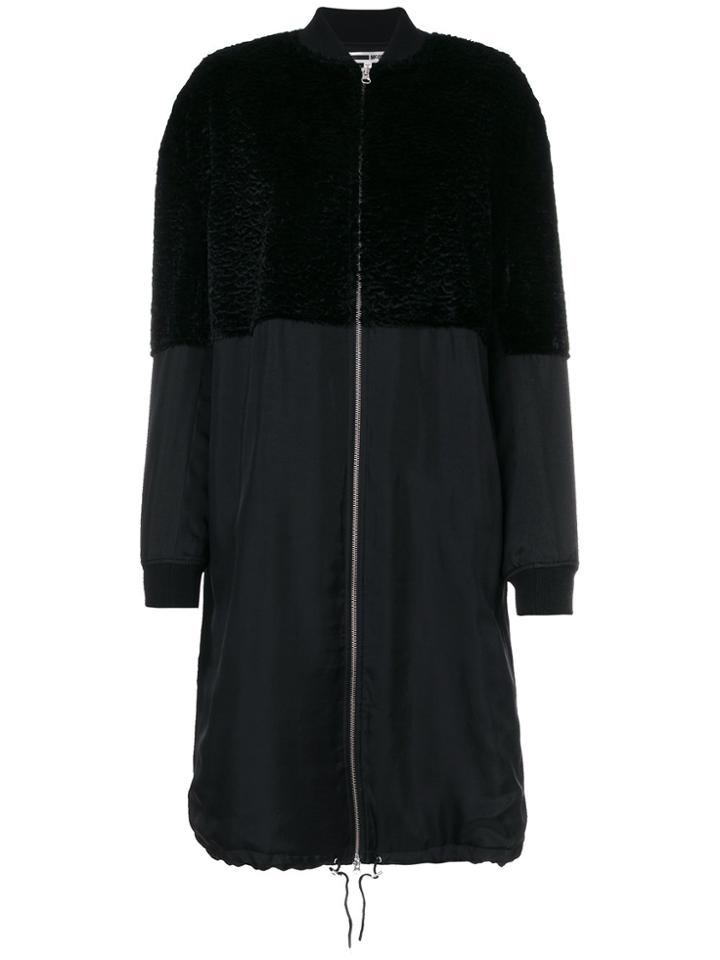 Mcq Alexander Mcqueen Long Bomber Jacket - Black