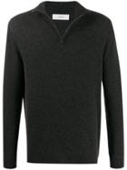 Pringle Of Scotland Fine Knit Zipped Sweater - Grey
