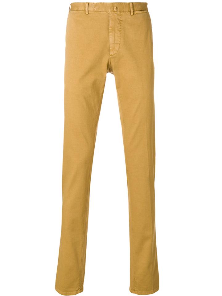 Biagio Santaniello Straight Leg Chinos - Yellow & Orange