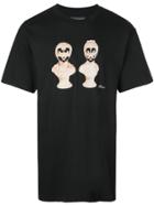 Pleasures Graphic Print T-shirt - Black