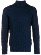 Etro Roll-neck Fitted Sweater - Blue