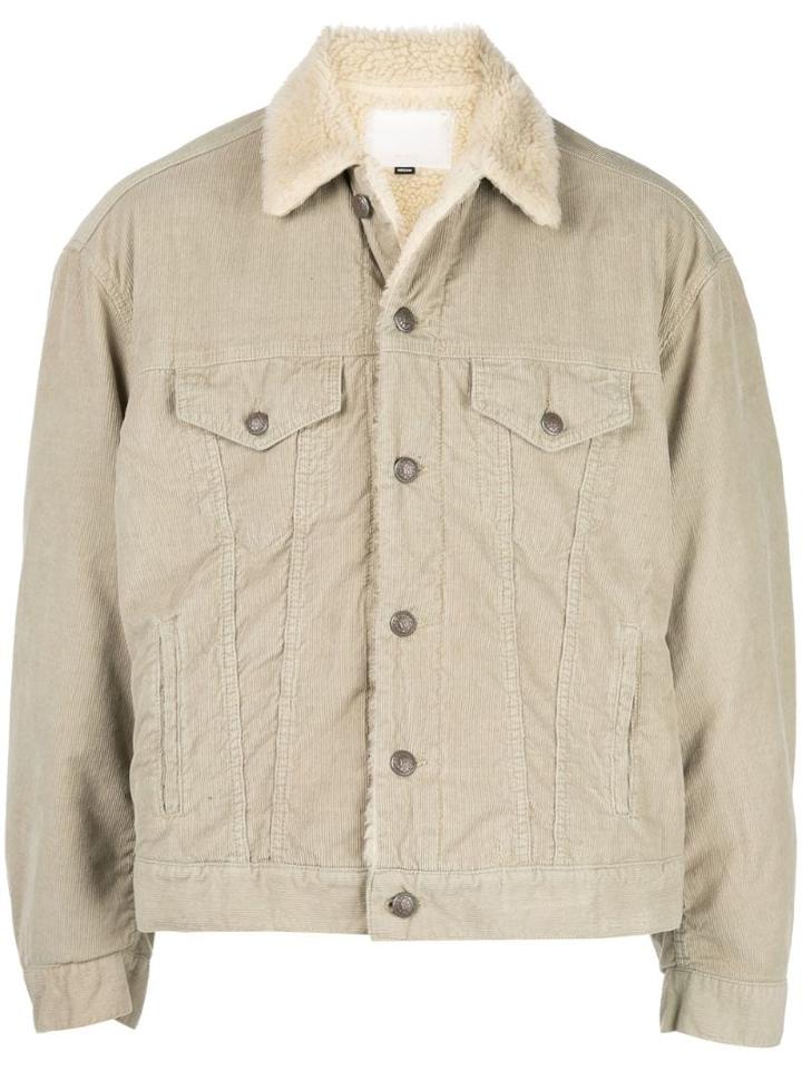 R13 Shearling Lined Jacket - Neutrals
