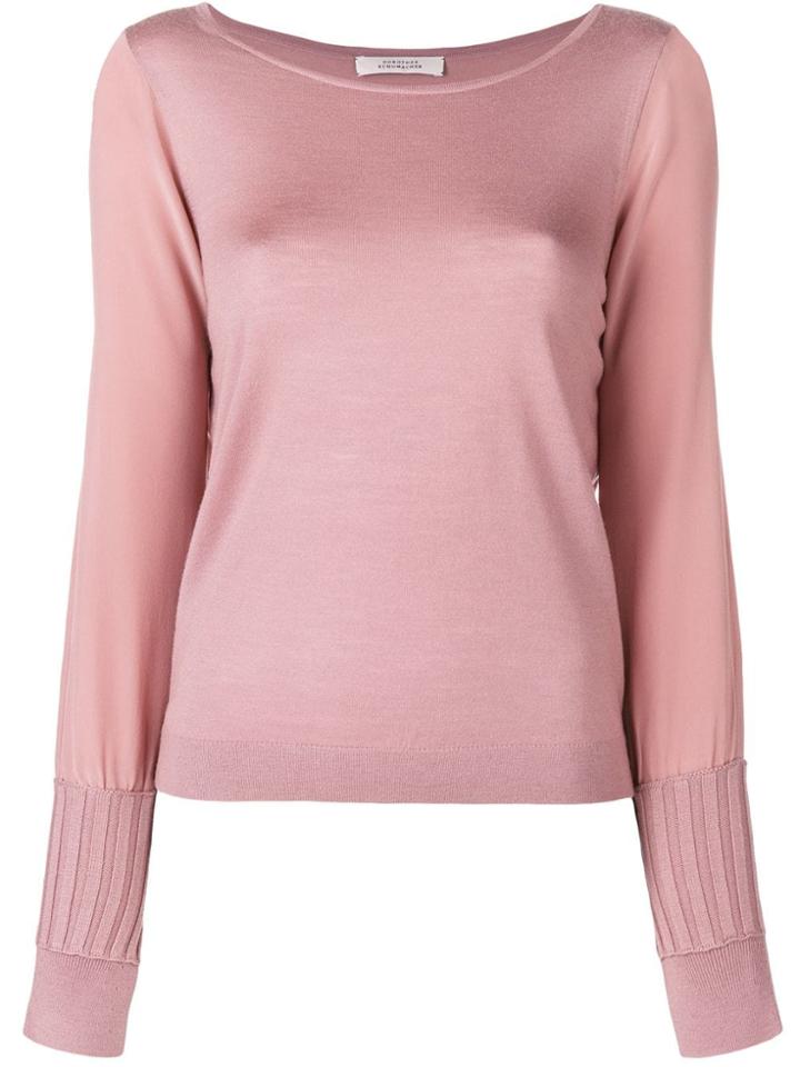 Dorothee Schumacher Ribbed Cuff Jumper - Pink & Purple