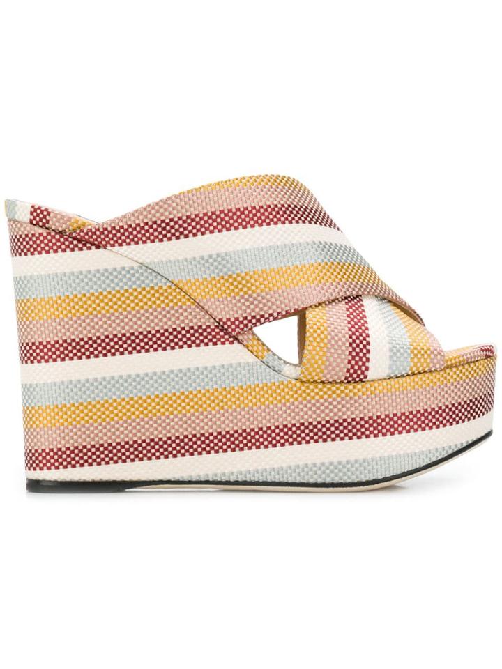 Sergio Rossi Wedge Heel Sandals - Neutrals