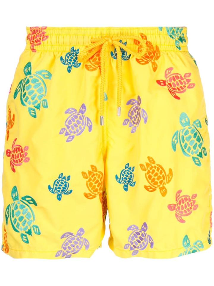 Vilebrequin Printed Swim Shorts - Yellow