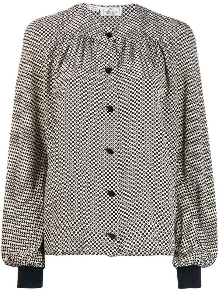 Valentino Pre-owned 1980's Pattern Shirt - Black