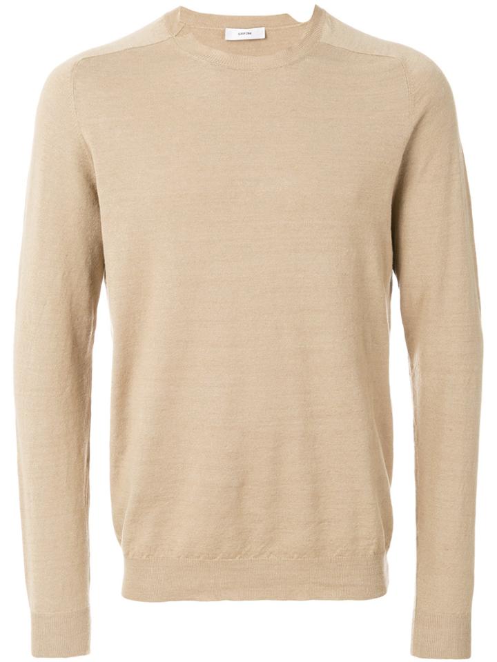 Mauro Grifoni Crew Neck Sweatshirt - Nude & Neutrals