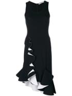 Givenchy - Flared Hem Midi Dress - Women - Polyamide/spandex/elastane/viscose - 40, Black, Polyamide/spandex/elastane/viscose