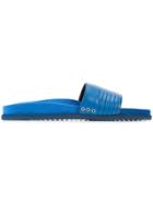 John Elliott Embossed Stripes Pool Slides - Blue