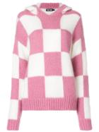 House Of Holland Checked Jumper - Pink & Purple
