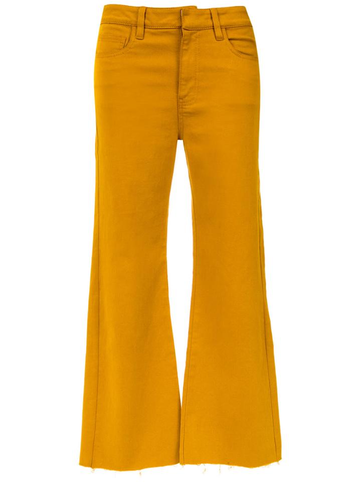 Egrey Cropped Denim Trousers - Nude & Neutrals