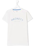 Hackett Kids Teen Logo Print T-shirt - White
