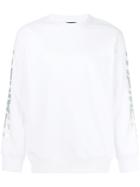 Thames Printed Sleeve Sweatshirt - White