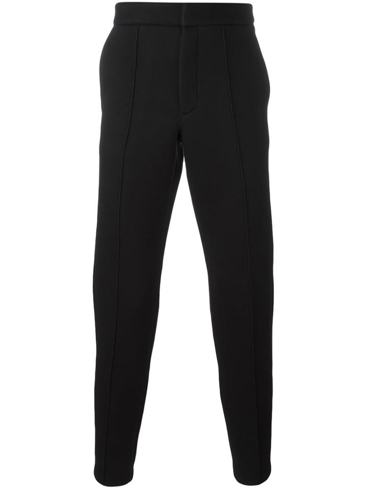 T By Alexander Wang Scuba Neoprene Trousers, Men's, Size: Medium, Black, Rayon