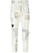 Heikki Salonen Skinny Fully Patched 5 Pocket Jean, Women's, Size: Small, White, Wool/polycarbonite