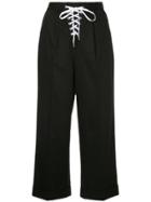 G.v.g.v. Cropped Lace-up Trousers - Black